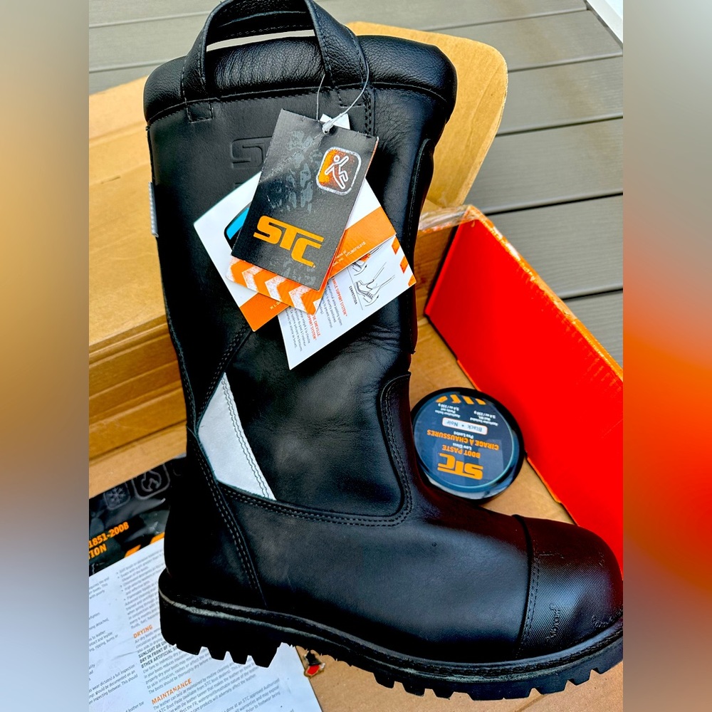 STC Marshall Leather Fireboots Size 9